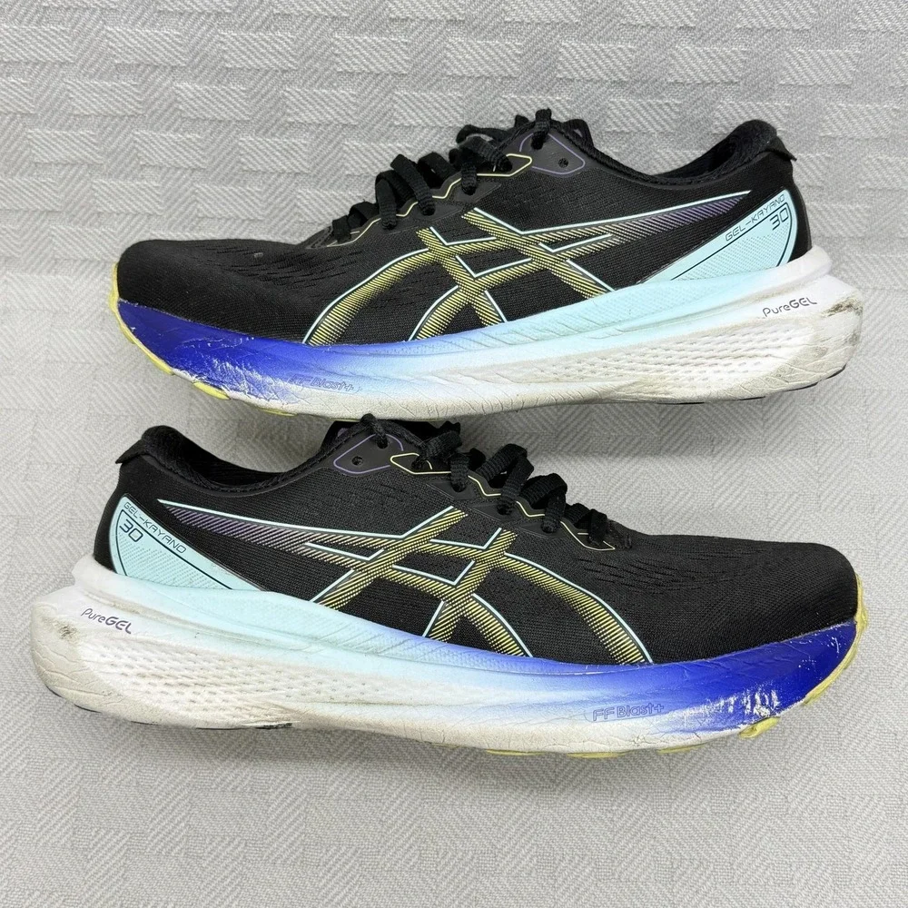 ASICS GEL-Kayano 30 Black Womens Size 10.5 Running Shoes PureGEL‎ FFBlast+